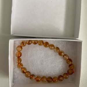 Citrine Quartz Beaded Bracelet